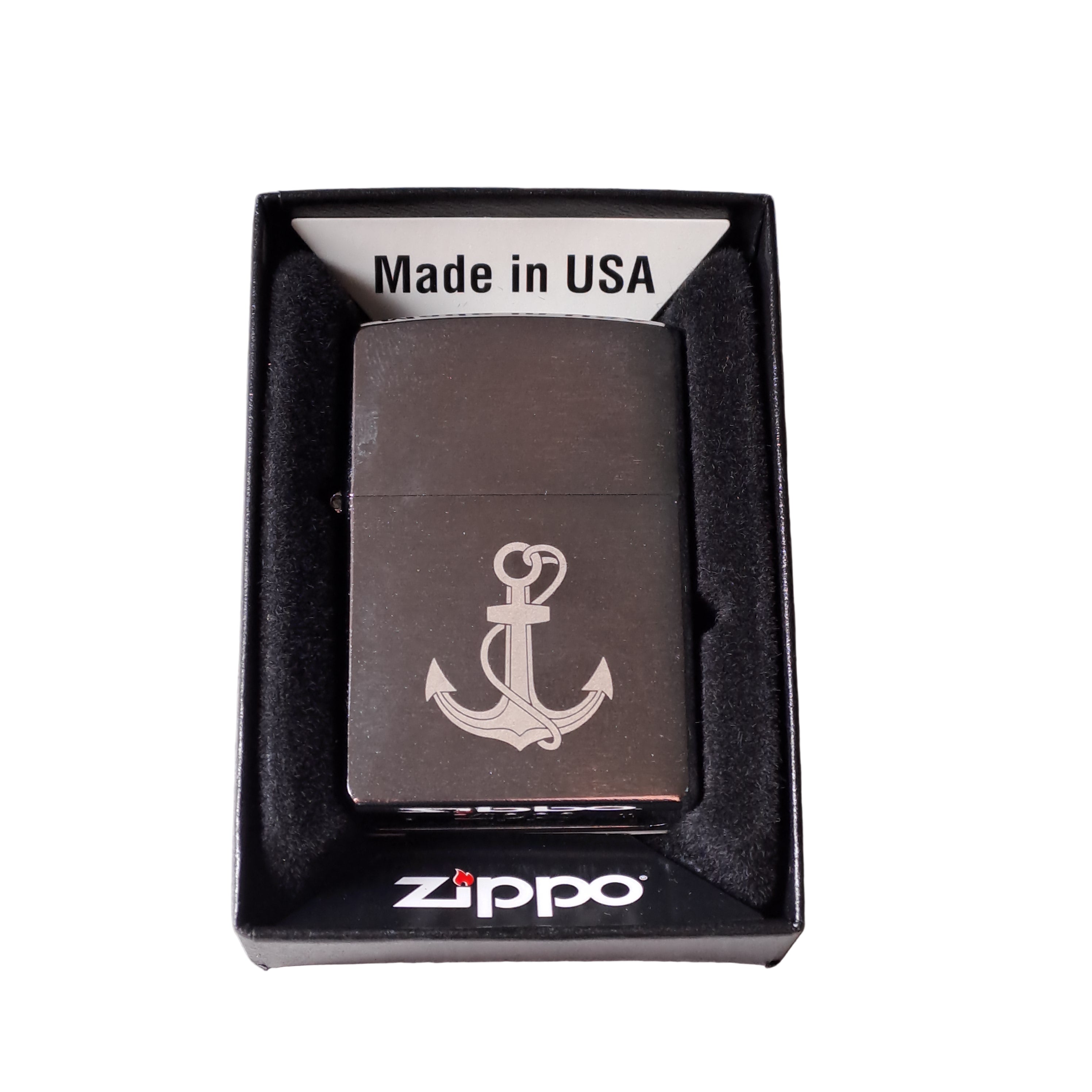 Zippo Feuerzeug mit Ankergravur