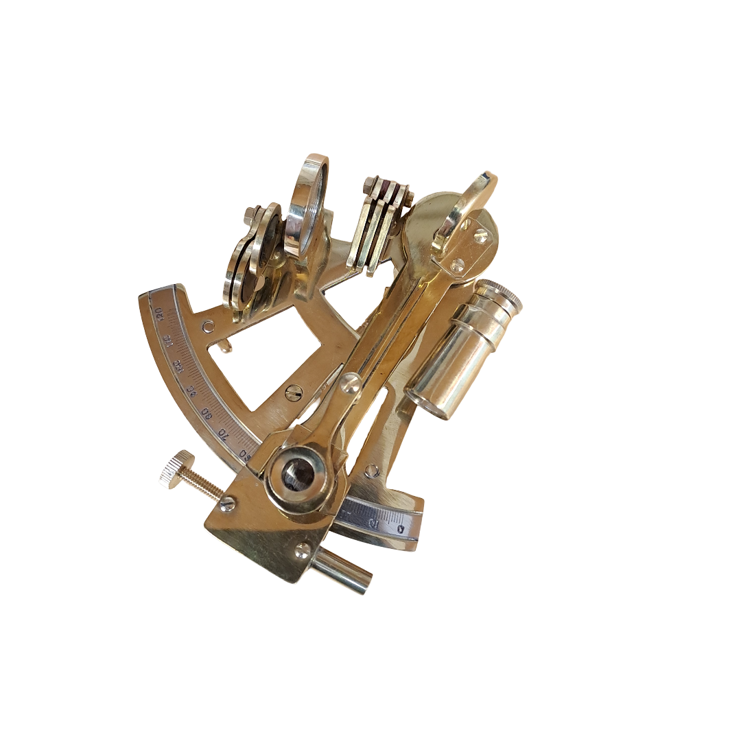 Sextant aus Messing in edler Holzbox - SMA NAUTIC PRODUCTS