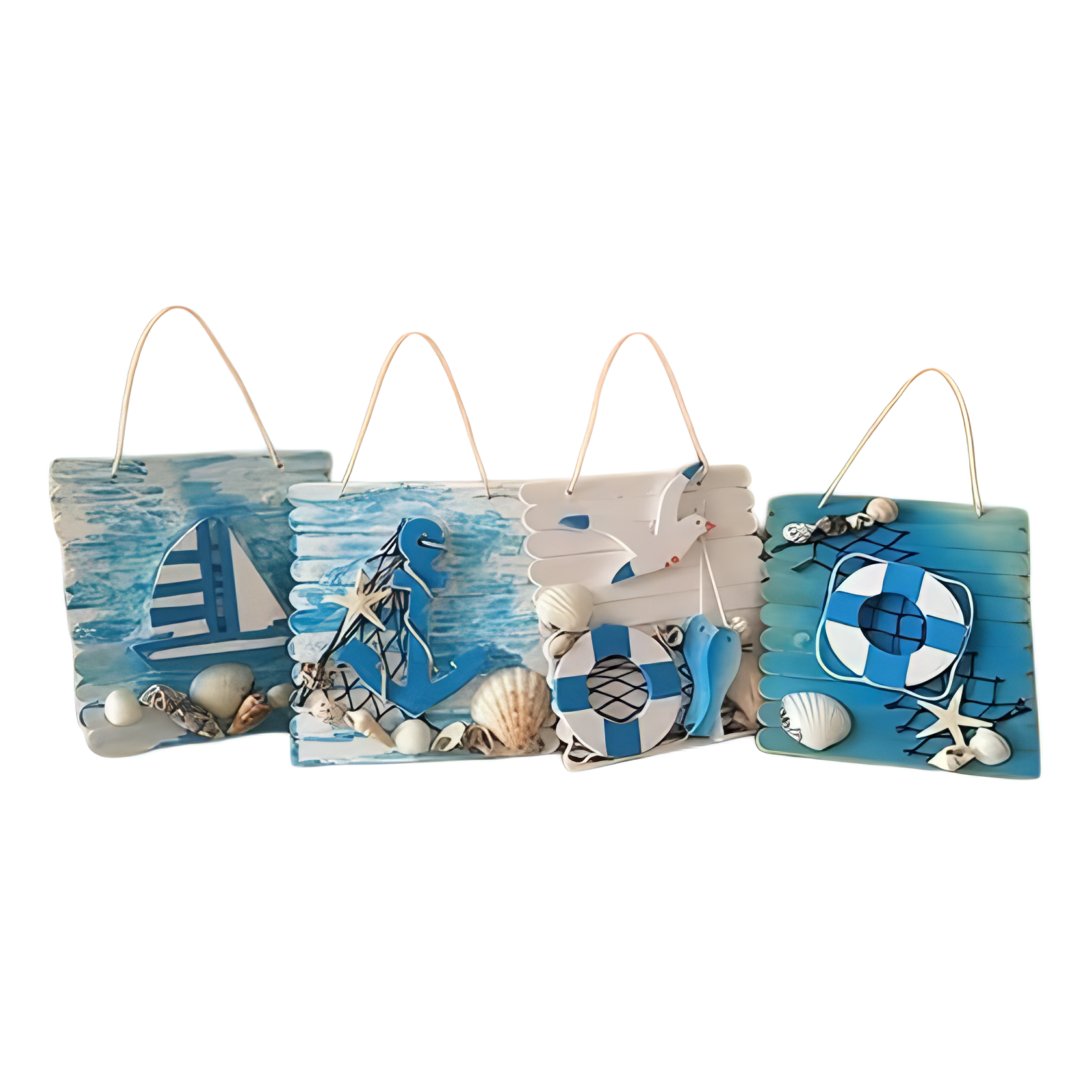 Meeres Deko 4 - teilig / zum Aufhängen - SMA NAUTIC PRODUCTS