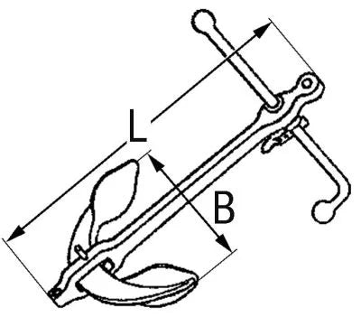 Stockanker Feuerverzinkt / 5kg - 35kg
