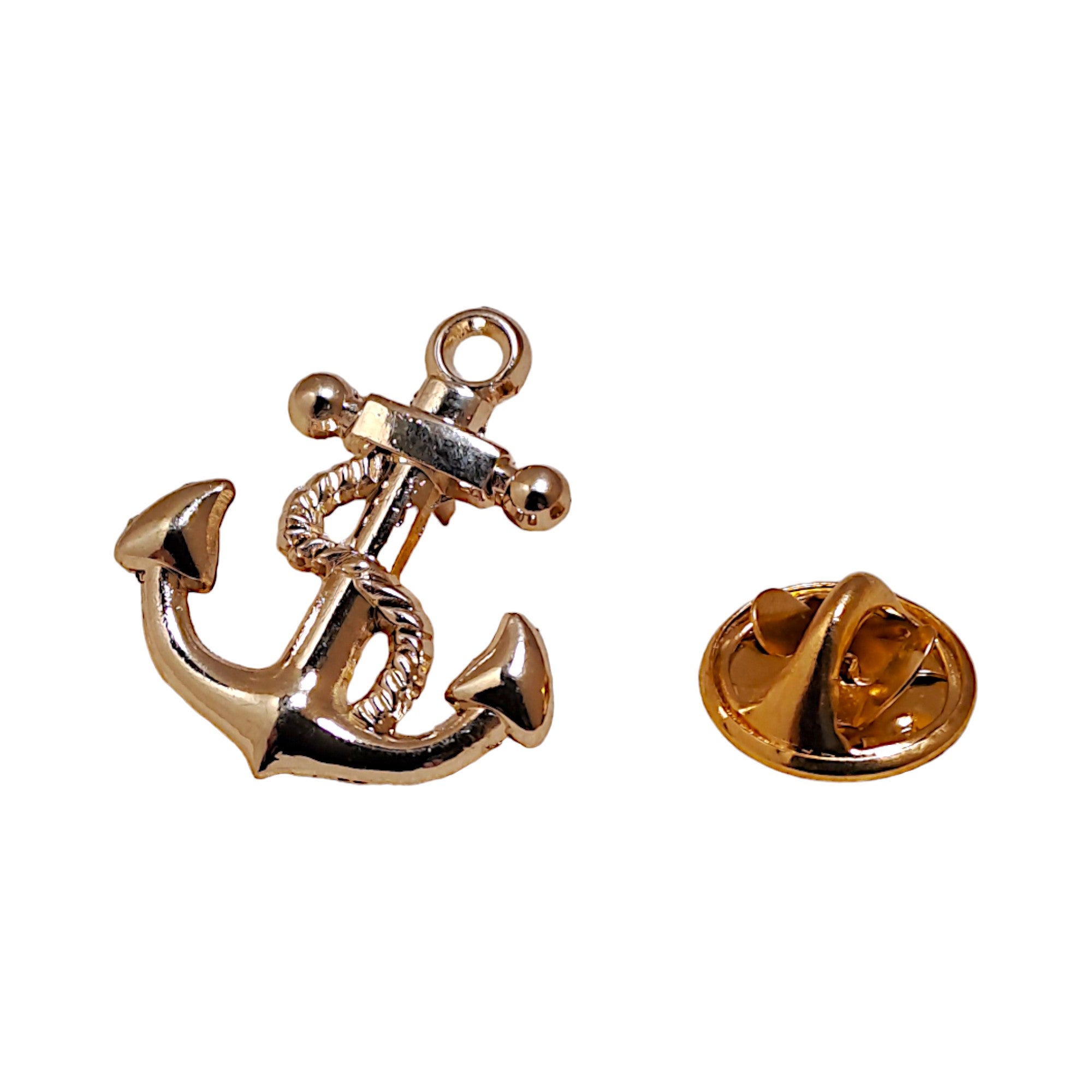 Anstecknadel Anker 22 x 20mm vergoldet / Pin - Schliesse - SMA NAUTIC PRODUCTS