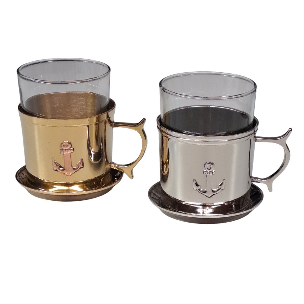 Maritimes Grog - Glas mit Untersetzer - SMA NAUTIC PRODUCTS