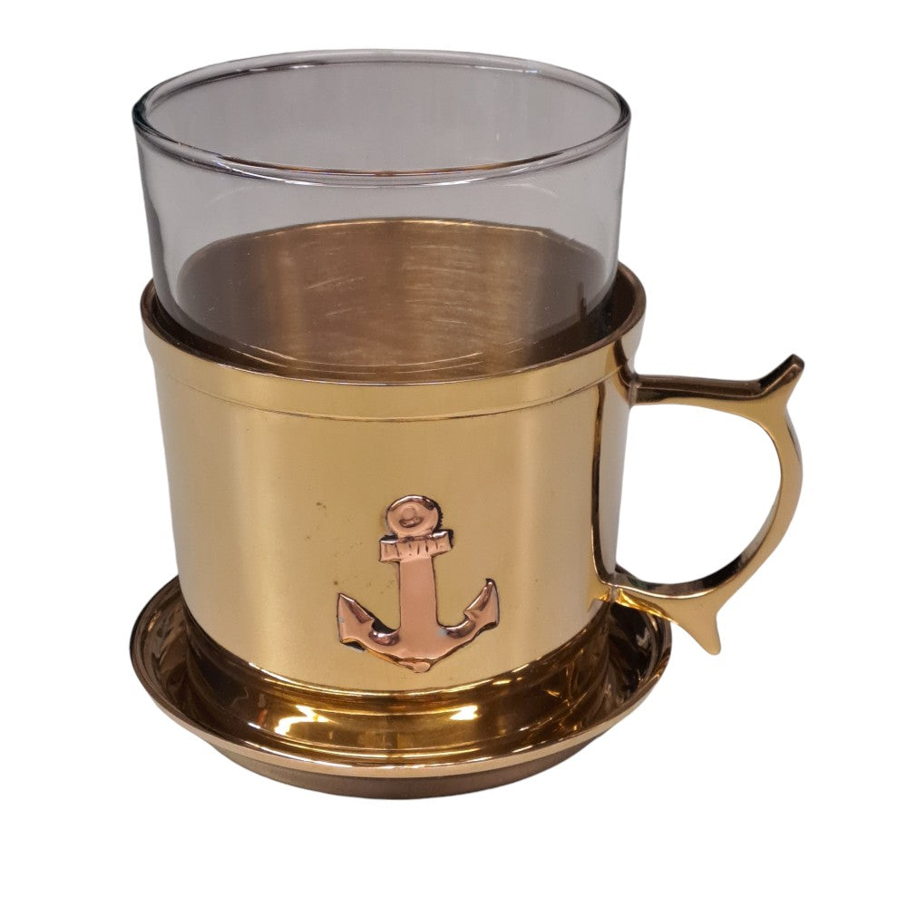 Maritimes Grog - Glas mit Untersetzer - SMA NAUTIC PRODUCTS
