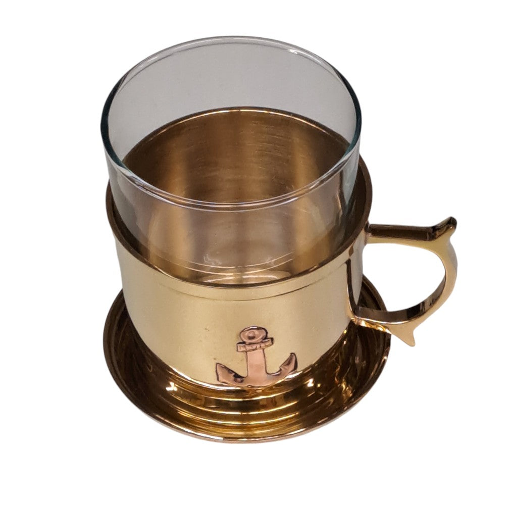 Maritimes Grog - Glas mit Untersetzer - SMA NAUTIC PRODUCTS