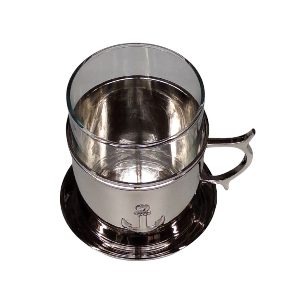 Maritimes Grog - Glas mit Untersetzer - SMA NAUTIC PRODUCTS
