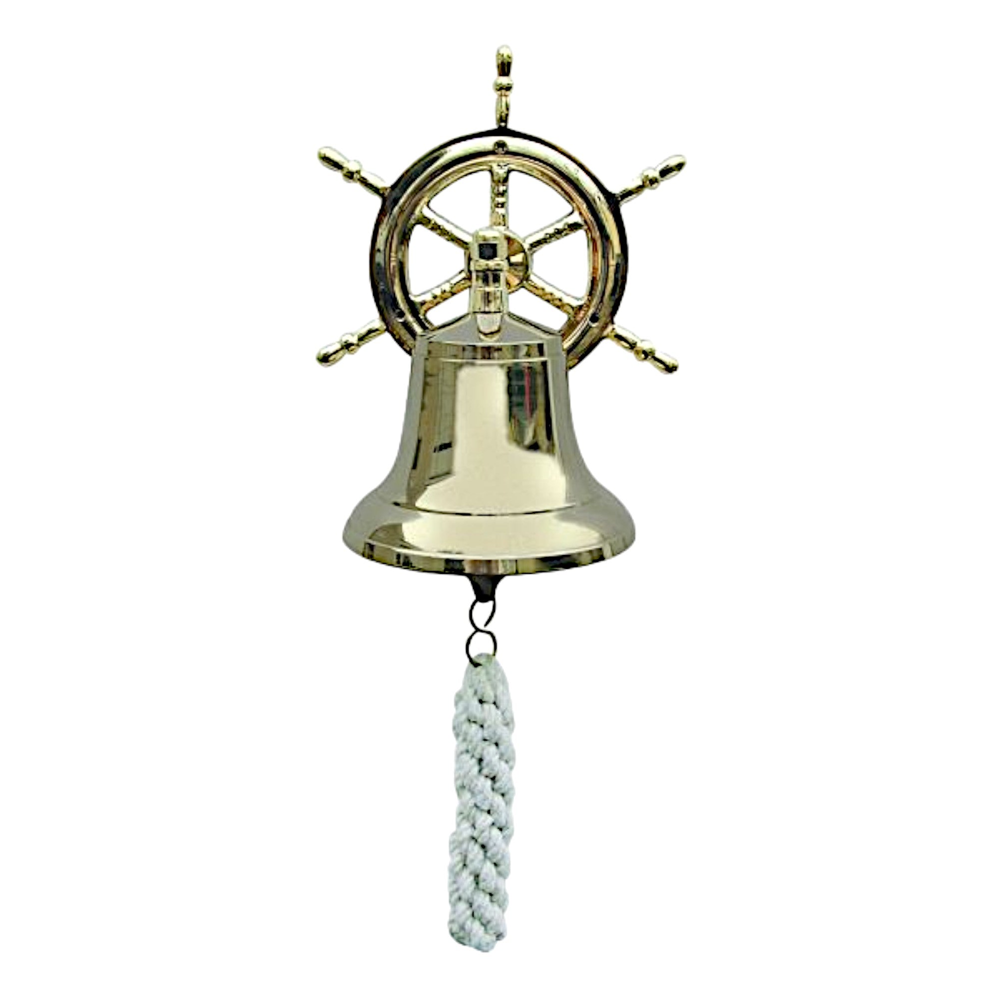 Schiffsglocke Messing Ø 12cm / Steuerrad - SMA NAUTIC PRODUCTS