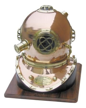 Taucherhelm Mark V inkl. Sockel / 3 Grössen - SMA NAUTIC PRODUCTS