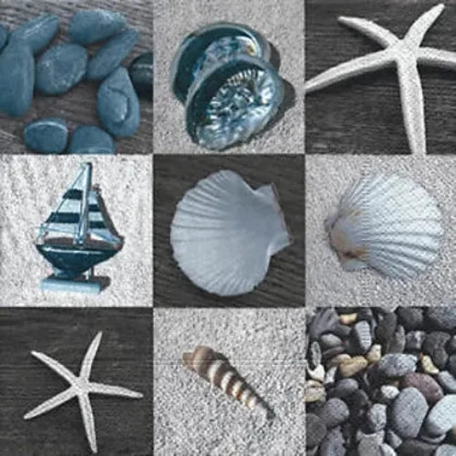 Maritime Servietten BEACH COLLECTION - 33cm x 33cm / 20Stk. - SMA NAUTIC PRODUCTS