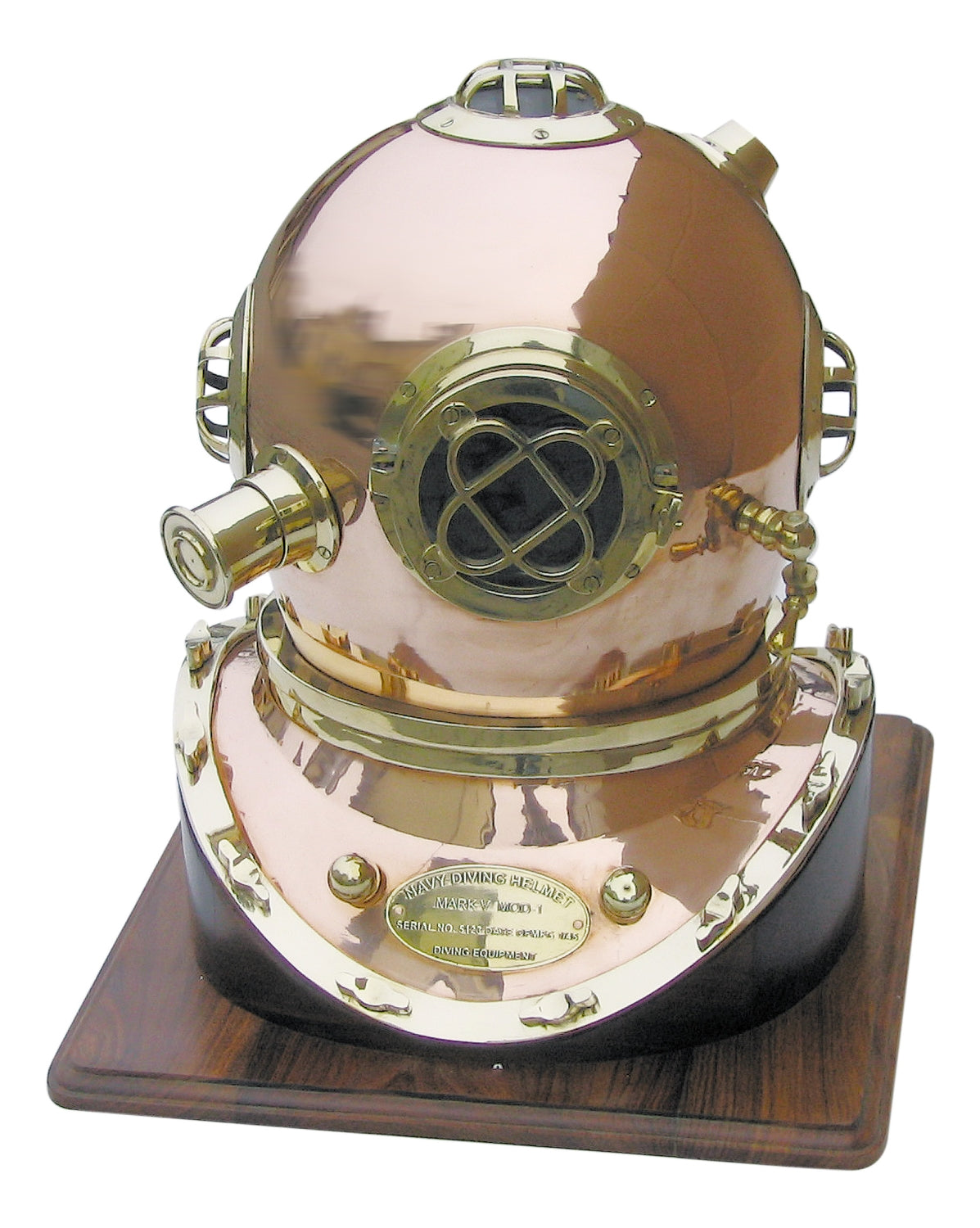 Taucherhelm Mark V 48cm / inklusive Holzsockel