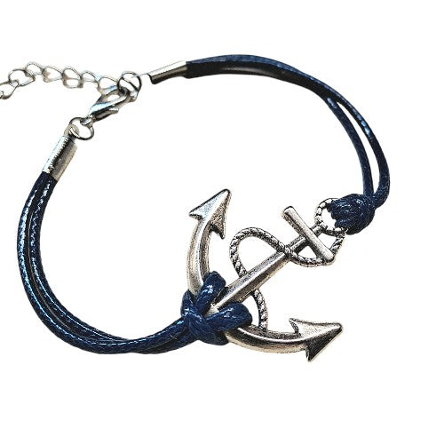 Armband mit Anker aus Silber / einstellbare Grösse ca. 19 - 23cm - SMA NAUTIC PRODUCTS