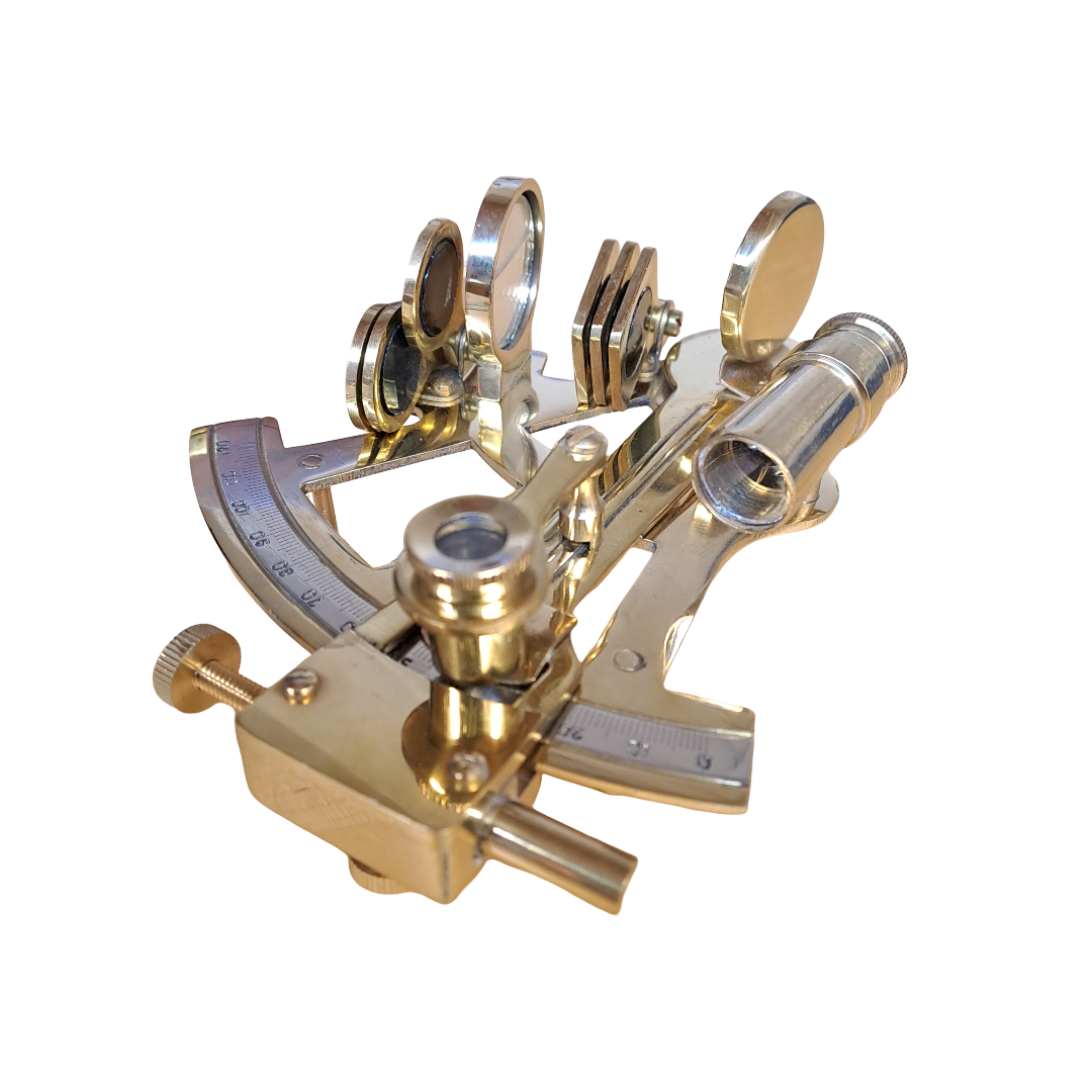 Sextant aus Messing in edler Holzbox - SMA NAUTIC PRODUCTS