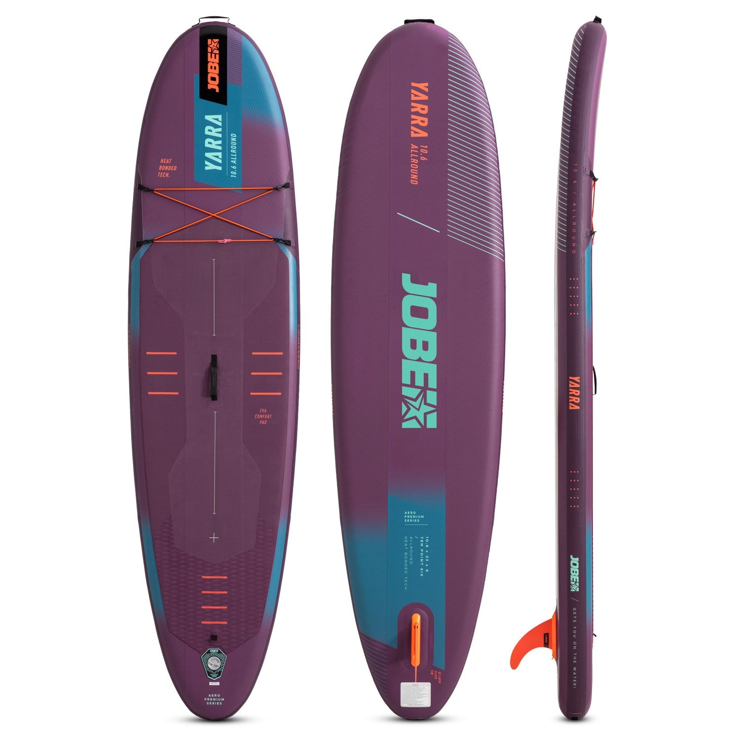 Jobe Aero Yarra SUP Board 10.6 Paket Lila - SMA NAUTIC PRODUCTS