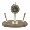 Maschinentelegraph auf Holzsockel mit 2 Penhalter - SMA NAUTIC PRODUCTS