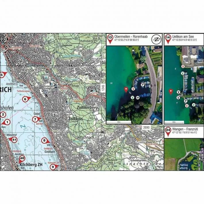 Seekarte Map2 / Zuerichsee, Walensee, Linthkanal - SMA NAUTIC PRODUCTS