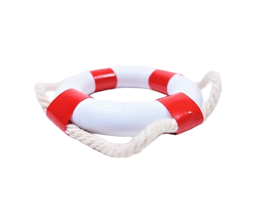 Rettungsring Holz Ø 5cm / mit Randleine