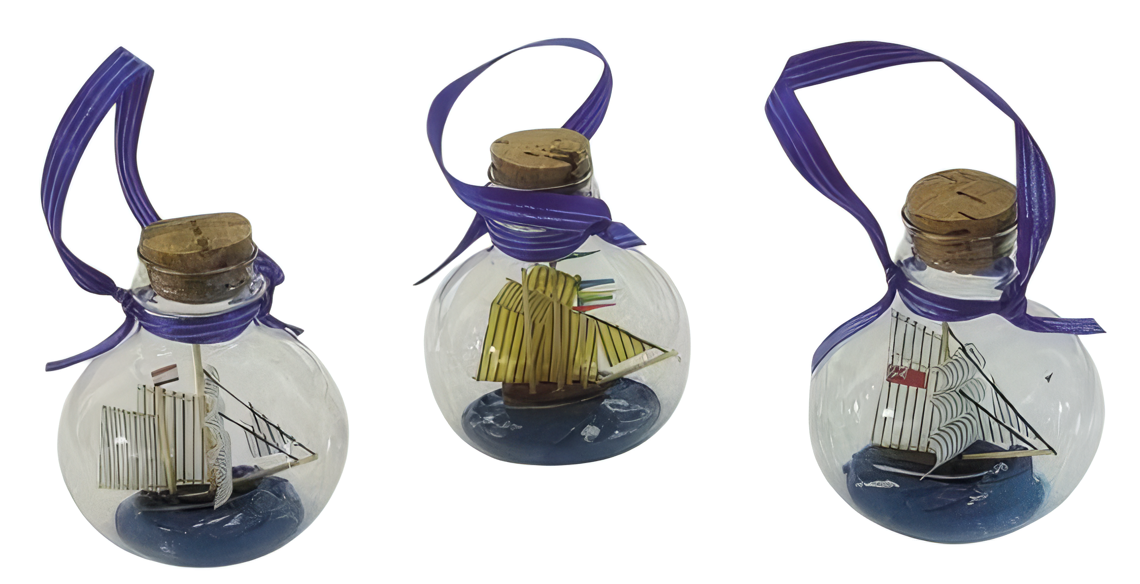 Buddelschiffkugeln im 3er Set