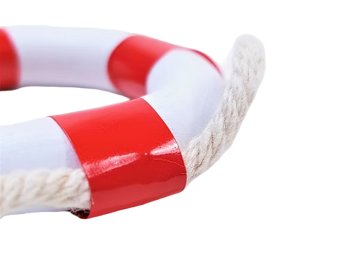 Rettungsring Holz Ø 5cm / mit Randleine