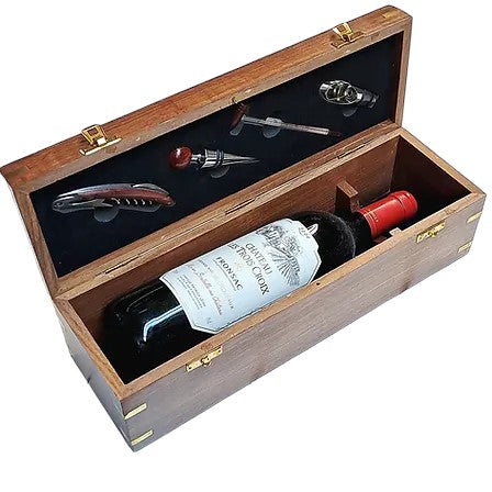 Edle Wein - Box mit 4 Accessoires (ohne Weinflasche) - SMA NAUTIC PRODUCTS