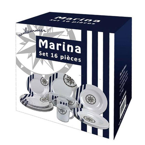 Bootsgeschirr - Set Marina / 16 teilig - SMA NAUTIC PRODUCTS