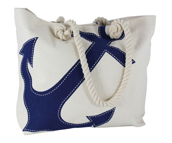 Strand- & Shoppingtasche mit Ankerdruck - SMA NAUTIC PRODUCTS