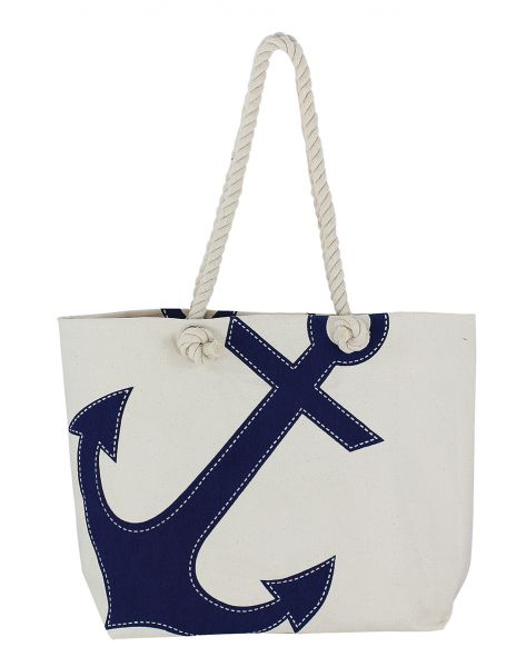 Strand- & Shoppingtasche mit Ankerdruck - SMA NAUTIC PRODUCTS