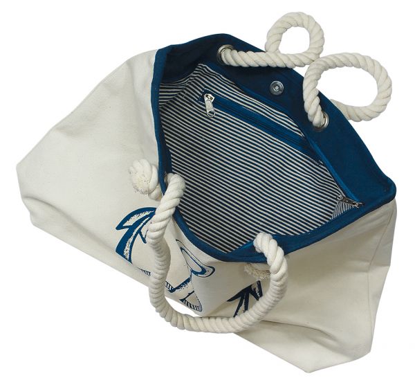 Strand- & Shoppingtasche mit Ankerdruck - SMA NAUTIC PRODUCTS