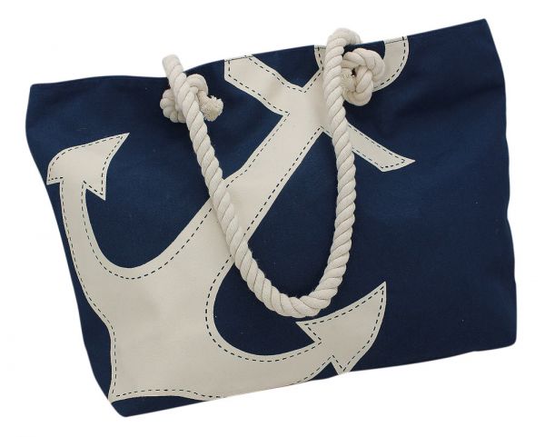 Strand- & Shoppingtasche mit Ankerdruck - SMA NAUTIC PRODUCTS