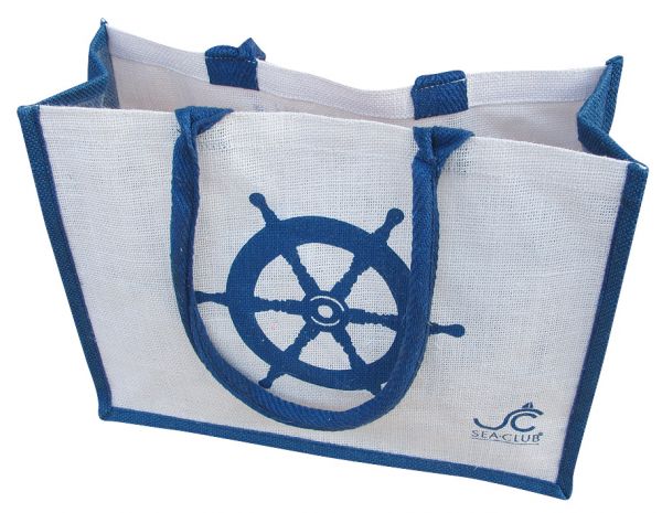 Strand- Shoppingtasche SEA CLUB aus Jutegarn - SMA NAUTIC PRODUCTS