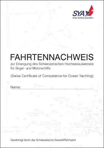 Fahrtennachweis SYA - für den Yachtsport - SMA NAUTIC PRODUCTS