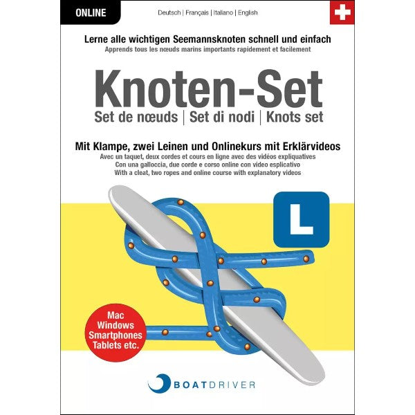 Knoten - Set / Box / Boatdriver Onlineausbildung - SMA NAUTIC PRODUCTS