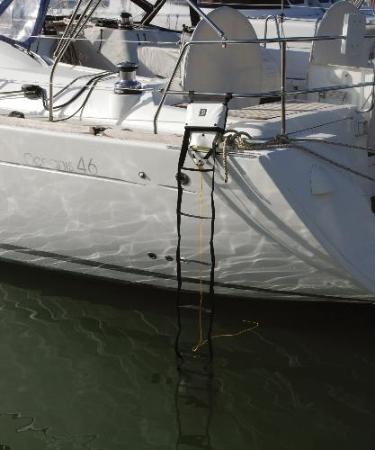 Notleiter - Sicherheitsleiter für Boote mit Reeling / 2,9m - SMA NAUTIC PRODUCTS