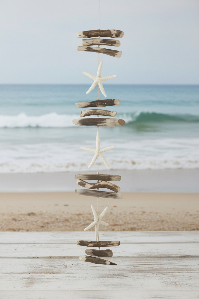 Girlande Treibholz & Seestern / 170cm - SMA NAUTIC PRODUCTS