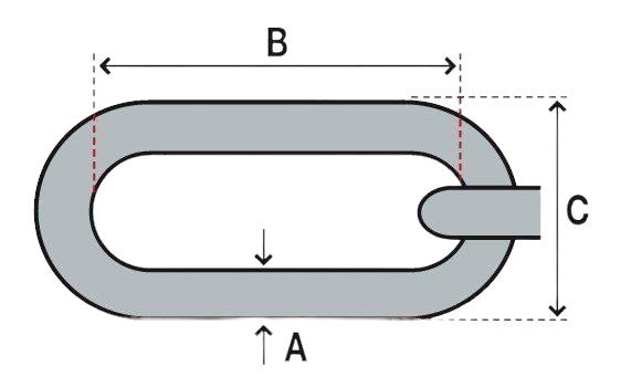 Ankerketten, langgliedrig, Verzinkt / pro Meter - SMA NAUTIC PRODUCTS