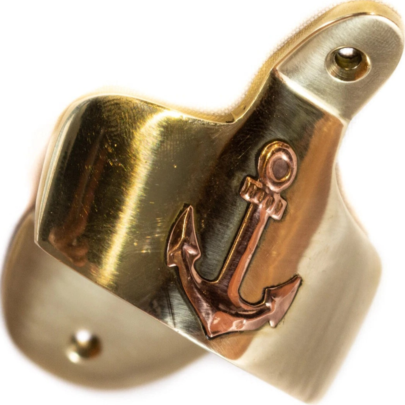 Wandflaschenöffner Anker 9,5cm / Messing