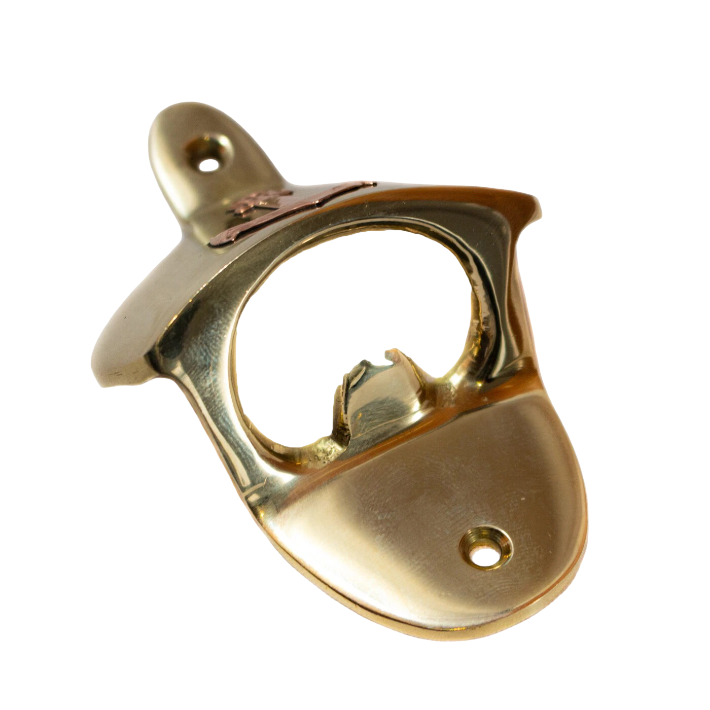 Wandflaschenöffner Anker 9,5cm / Messing
