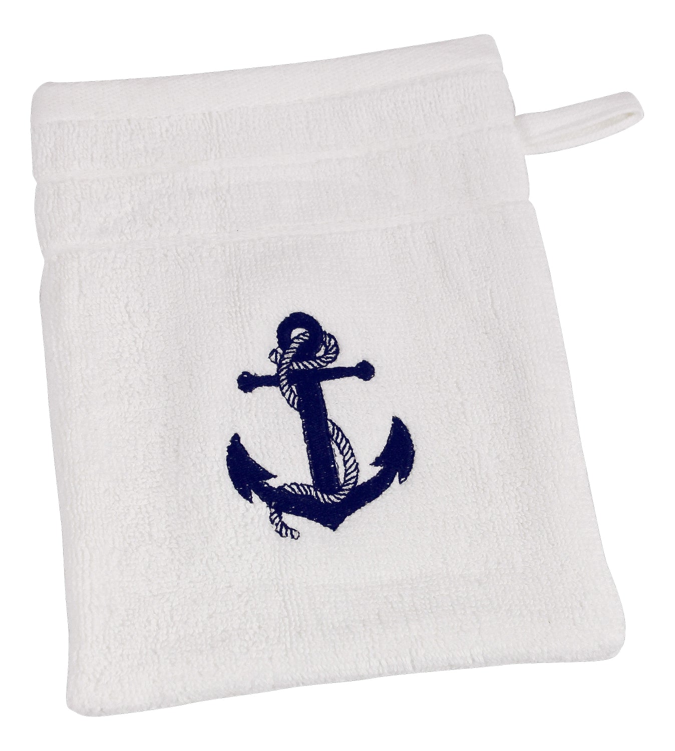 Badetuch - Set weiss mit Anker / 4 - teilig - SMA NAUTIC PRODUCTS