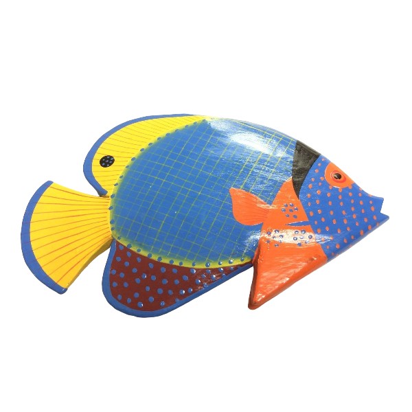 Tropischer Fisch Deko aus Holz 30cm - SMA NAUTIC PRODUCTS